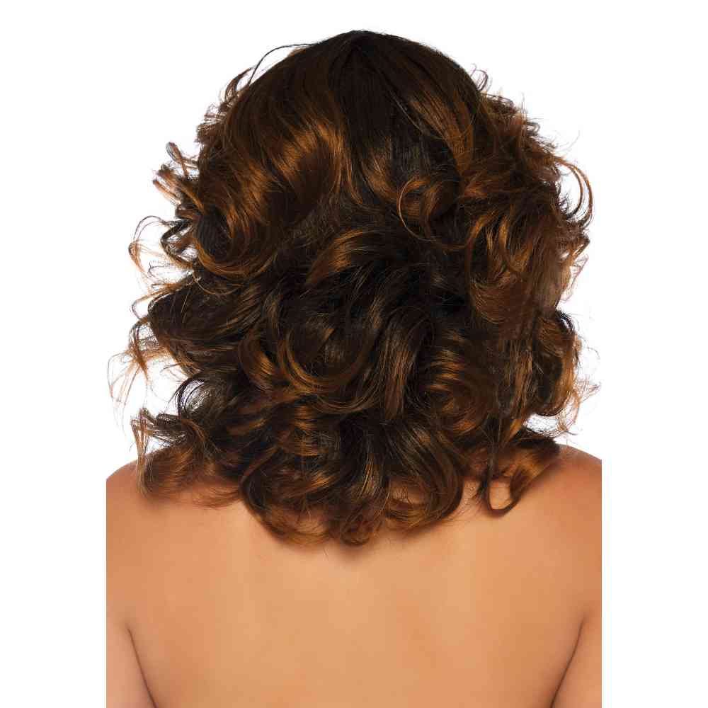 Leg Avenue - Farrah Feathered Perücke - Braun